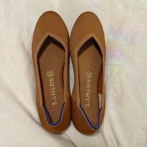 Rothy's size 9 brown ballet flat MINT